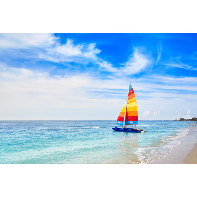 Breakwater Bay Florida Fort Myers Beach On Canvas by Lunamarina Print